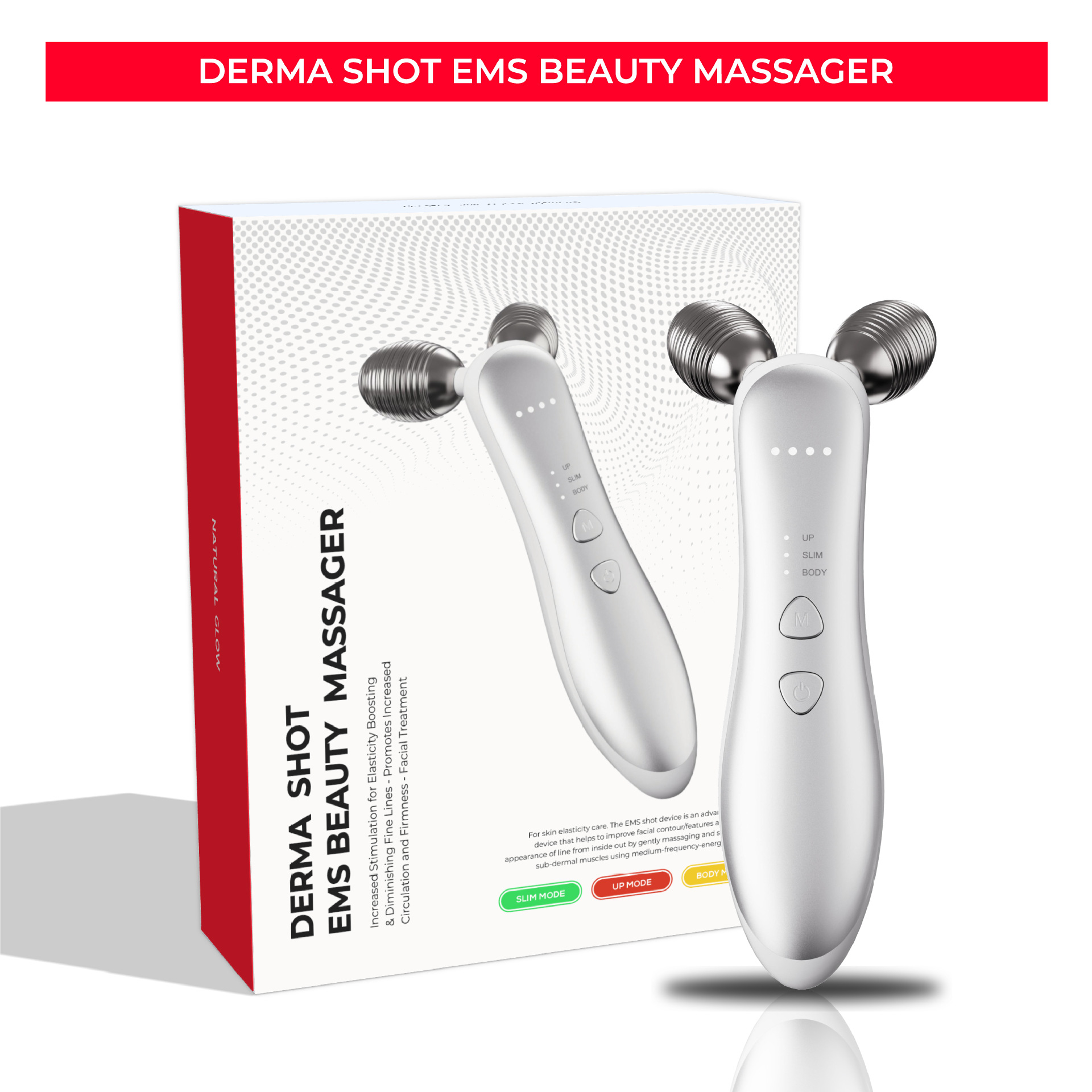 Face Massager - Yeni mikro akımlı silindirli yüz masaj