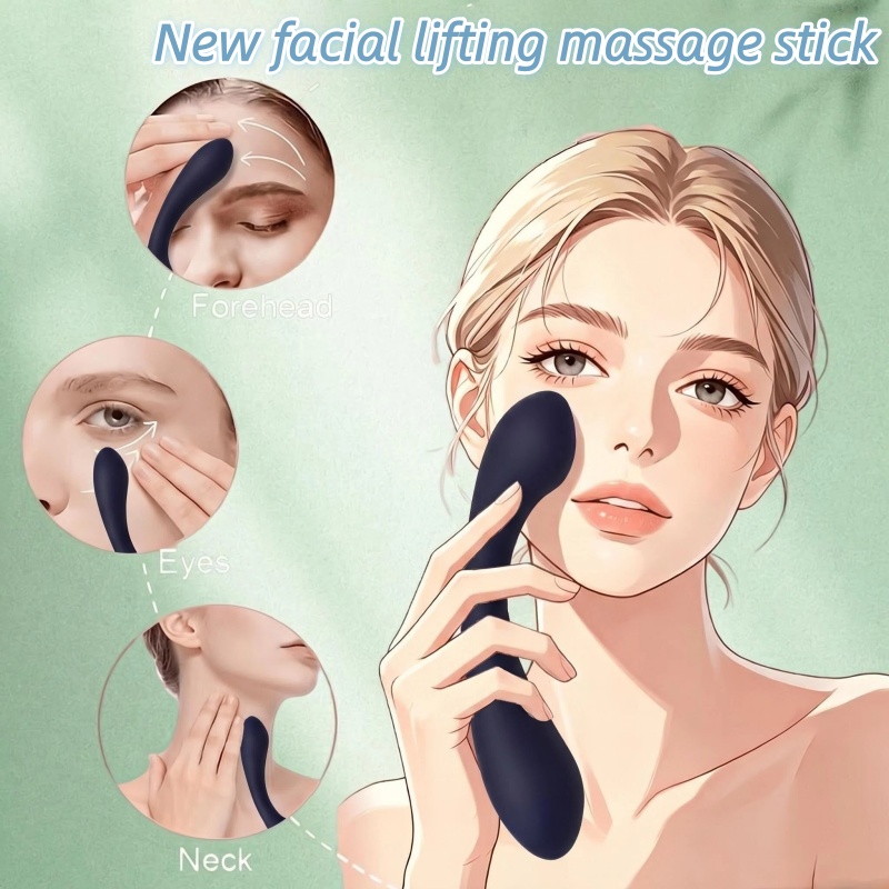 Face Massager - Yüz Silikon Masaj Aleti Manuel Kullanım