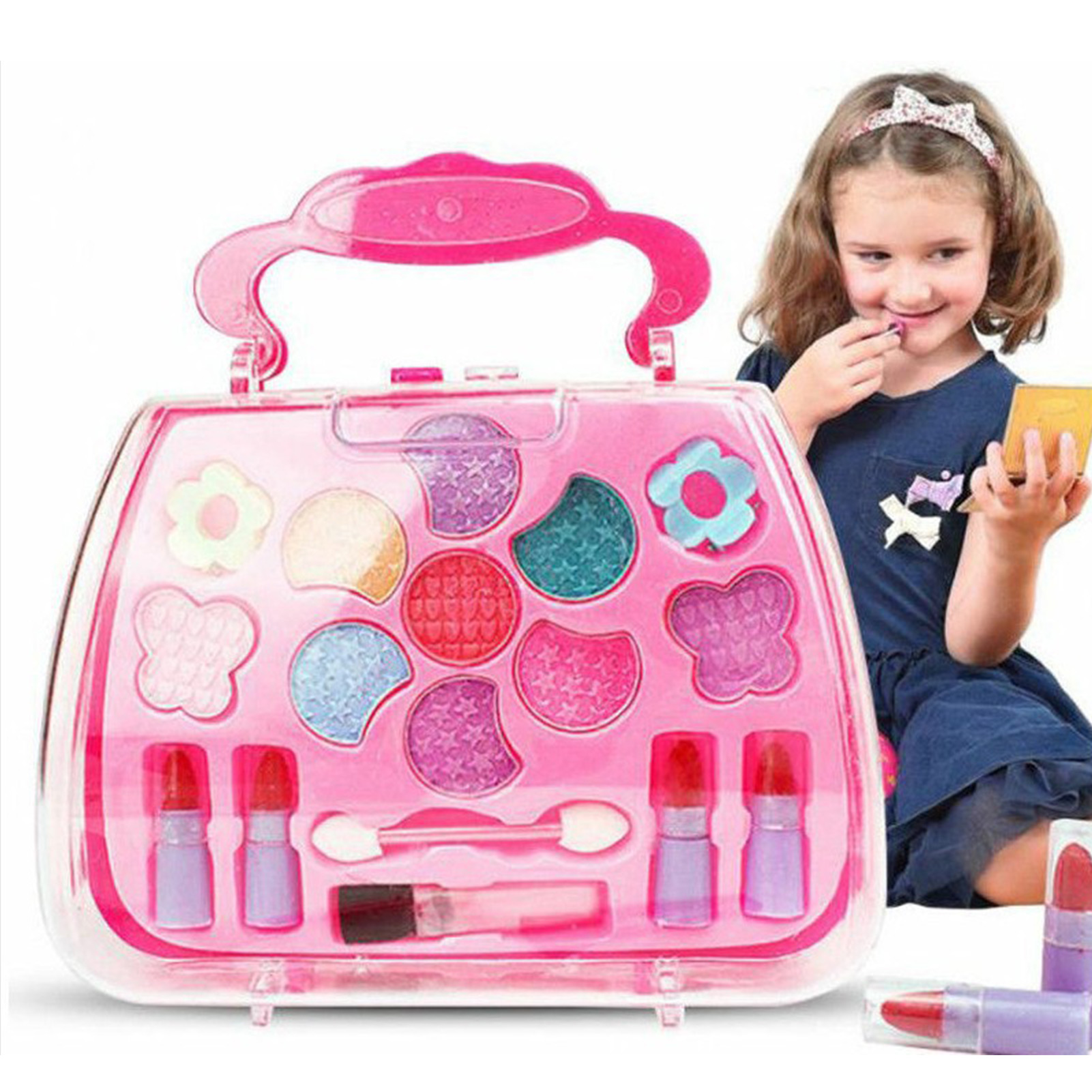 Beauty Makeup Kit For Kids - Kız Çocukları İçin Makyaj Oyuncakları Kozmetik