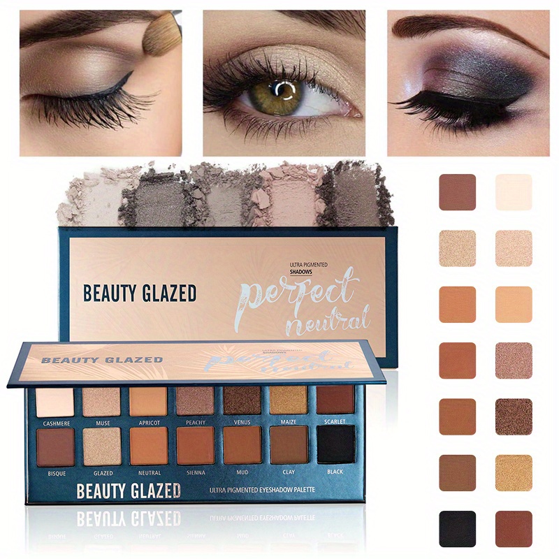 Beauty Makeup Eyeshadow Palette - Güzellik sırlı 14 renk göz farı