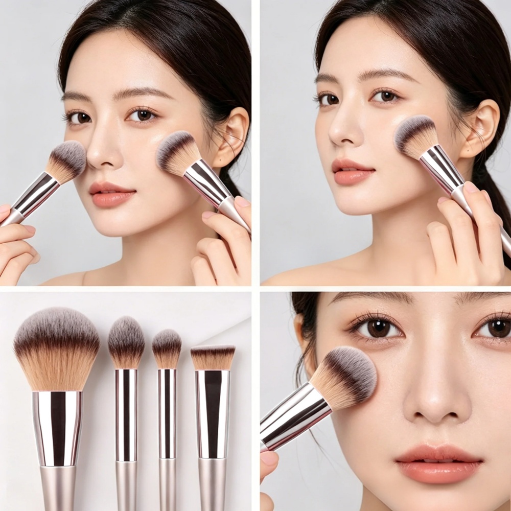 Beauty Makeup Tools Use - Premium 10 Parça Makyaj Fırça Seti