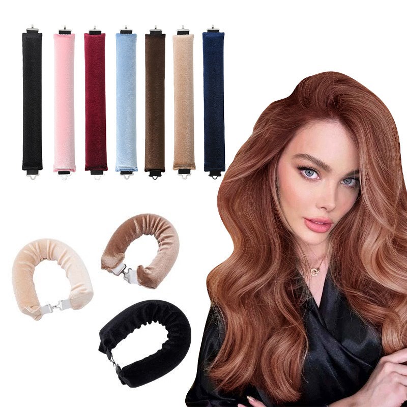 Hair Curling Wand - Isısız Saç Bigudileri Kıvırma Çubuğu Bandı