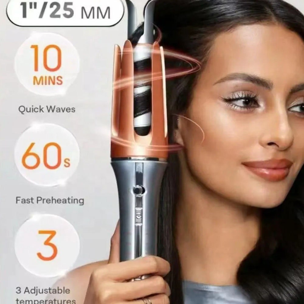 Hair Curling Wand - Otomatik bukle makinesi Büyük Kıvırmak Negatif