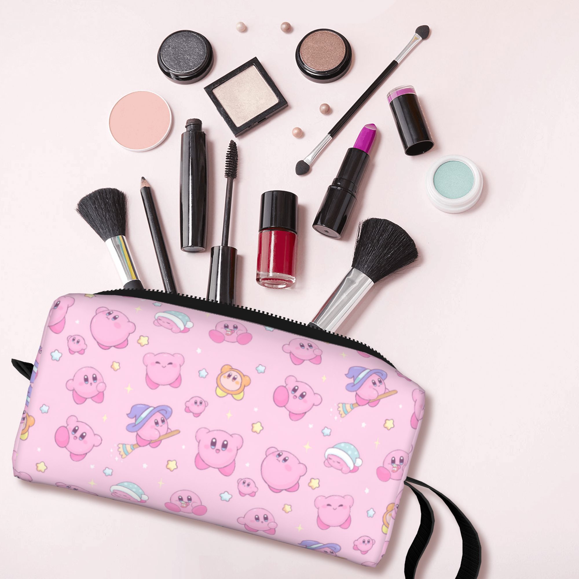 Beauty Makeup Games Free - Özel Kawaii K-Kirbys Seyahat Tuvalet Çantası