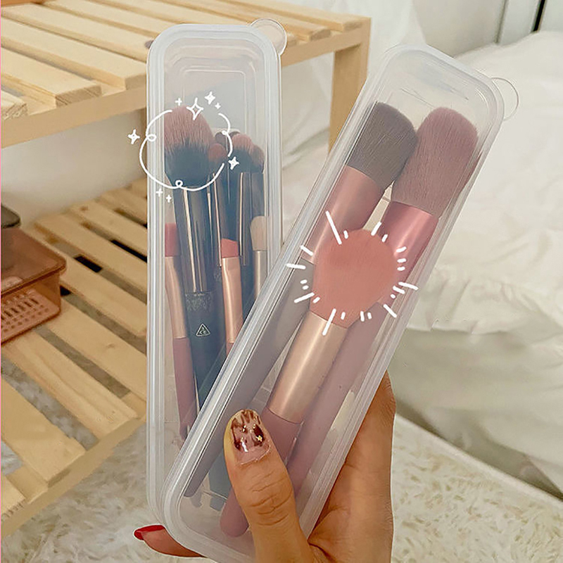 Beauty Makeup Women - Makyaj Fırça Organizatör Şeffaf Kapaklı Kaş