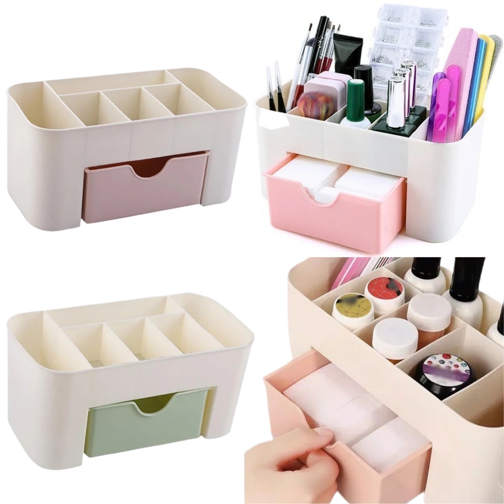 Beauty Kiss Makeup - Tırnak Sanat Organizatör Masaüstü Çekmece Kozmetik