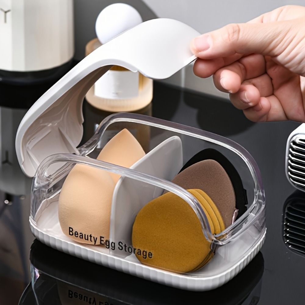 Cosmetic Sponge - Çift Bölmeli Güzellik Süngeri Saklama Kutusu