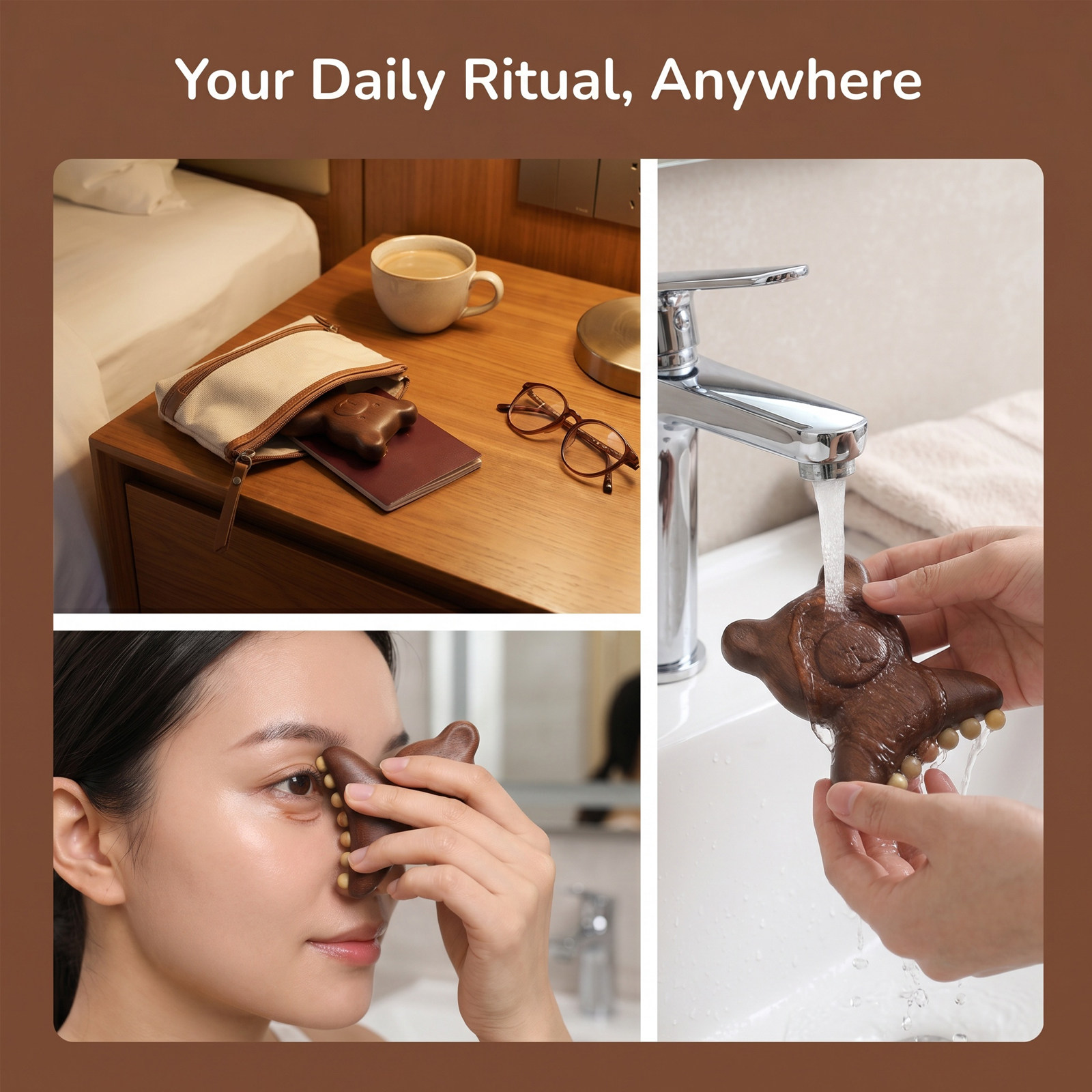Sandal ağacı yüz masajı silind - Face Massager incelemesi ve fiyatı