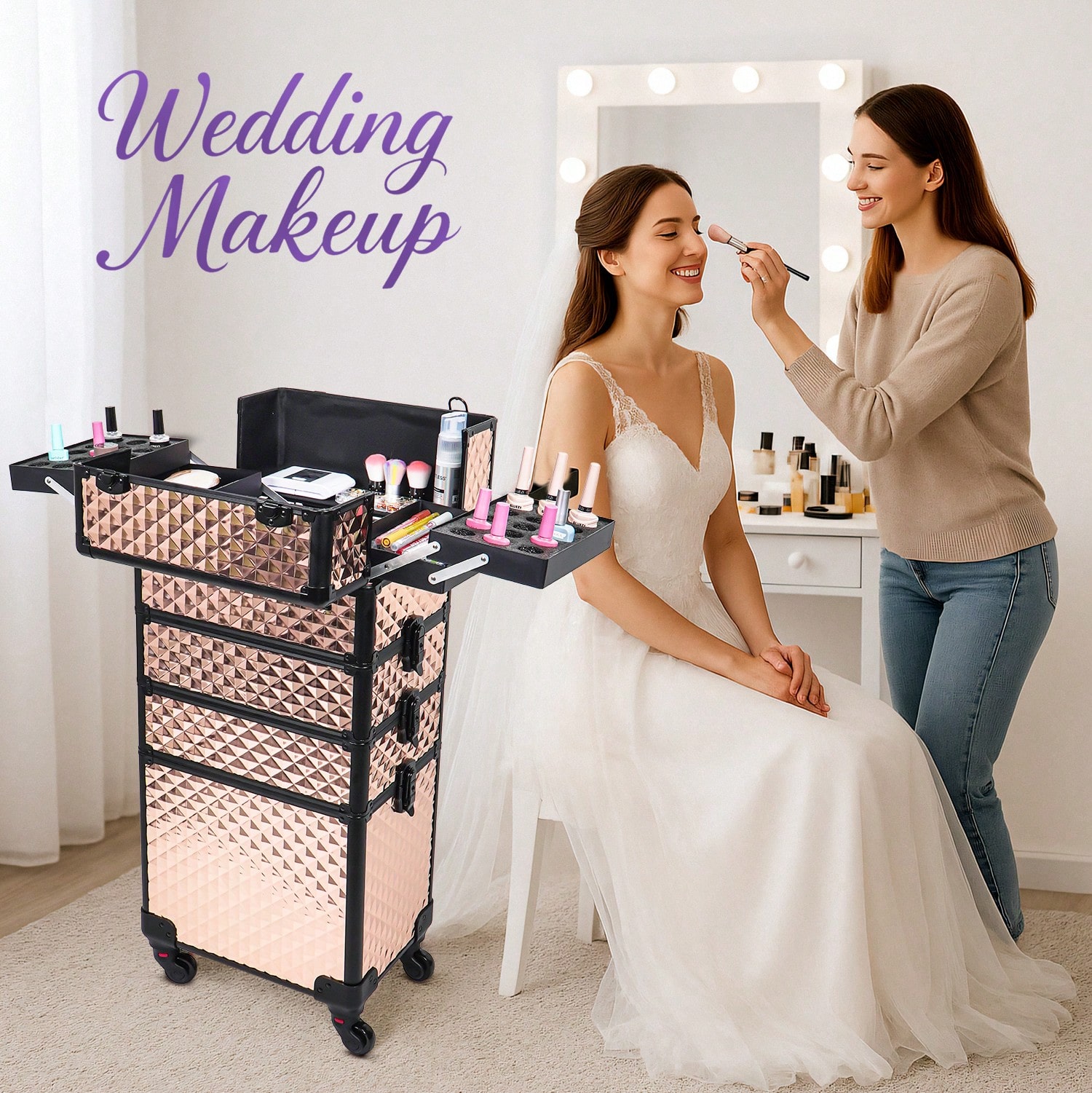 4'ü 1 Arada Tekerlekli Makyaj  - Makeup Organizer incelemesi ve fiyatı