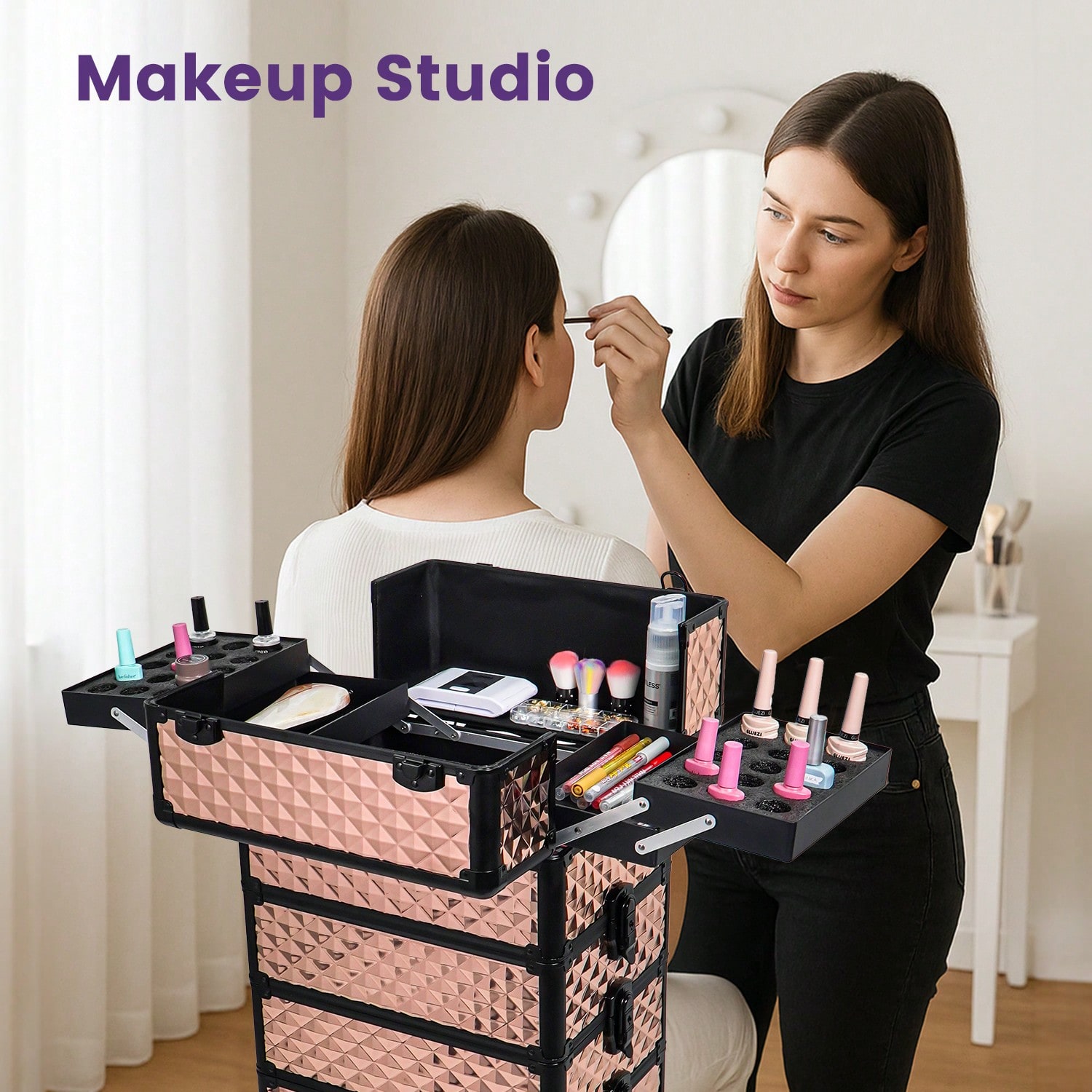 4'ü 1 Arada Tekerlekli Makyaj  - Makeup Organizer incelemesi ve fiyatı