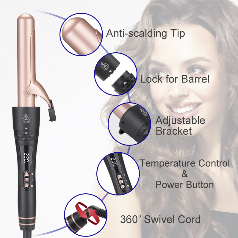 5'i 1 Arada Değiştirilebilir S - Hair Curling Wand incelemesi ve fiyatı