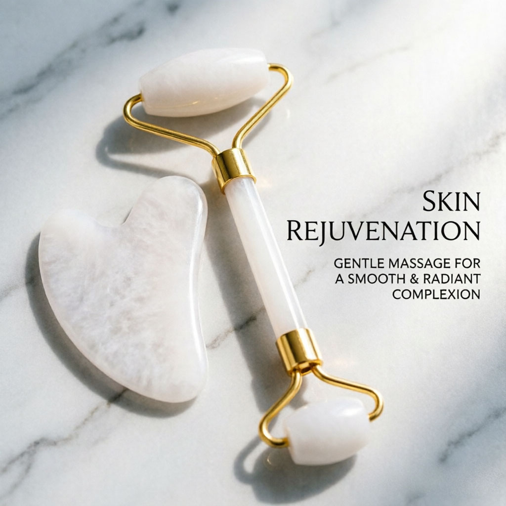 Beyaz Gua Sha Doğal Yeşim Beya - Face Massager incelemesi ve fiyatı