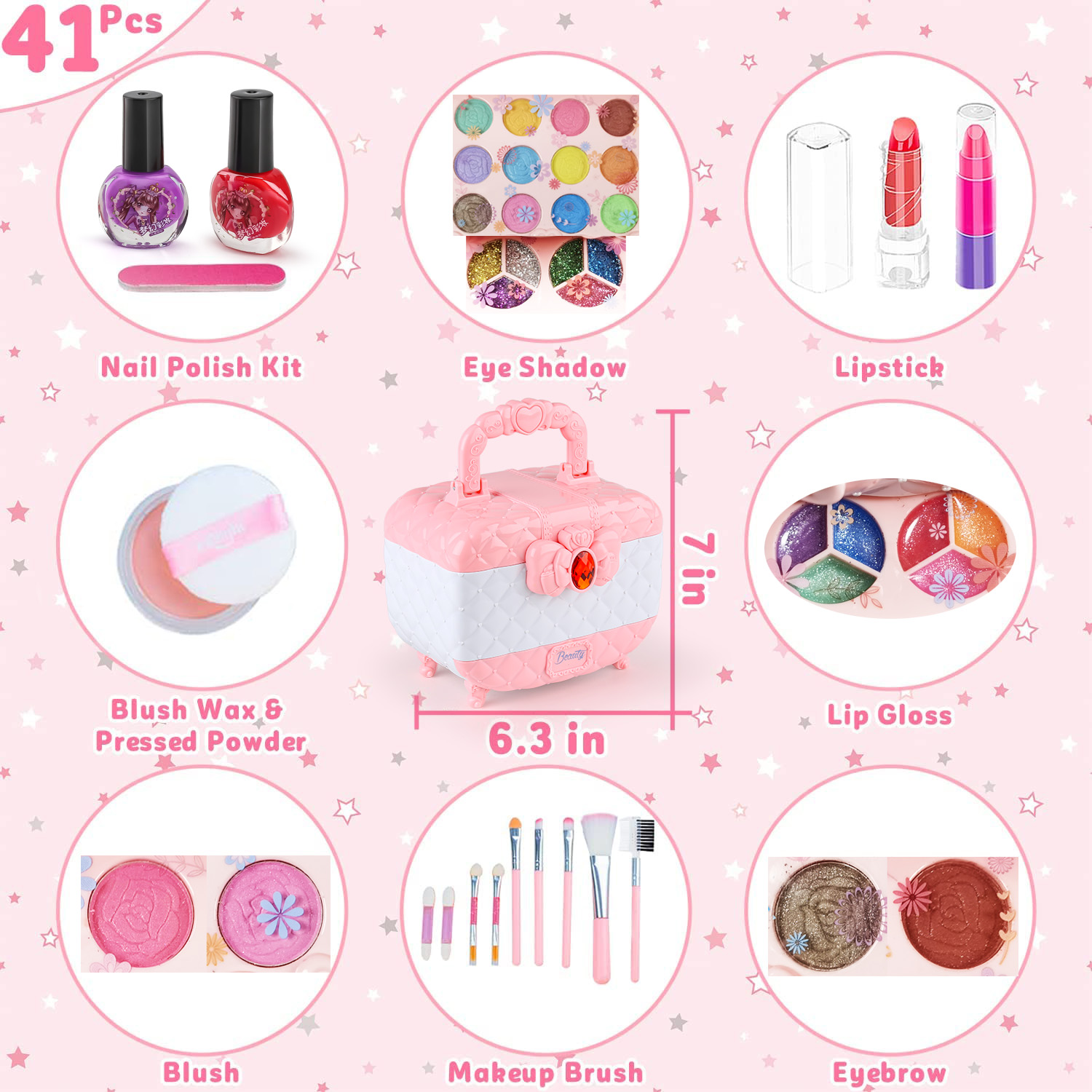 Çocuklar makyaj oyuncak seti k - Beauty Makeup Set For Kids incelemesi ve fiyatı
