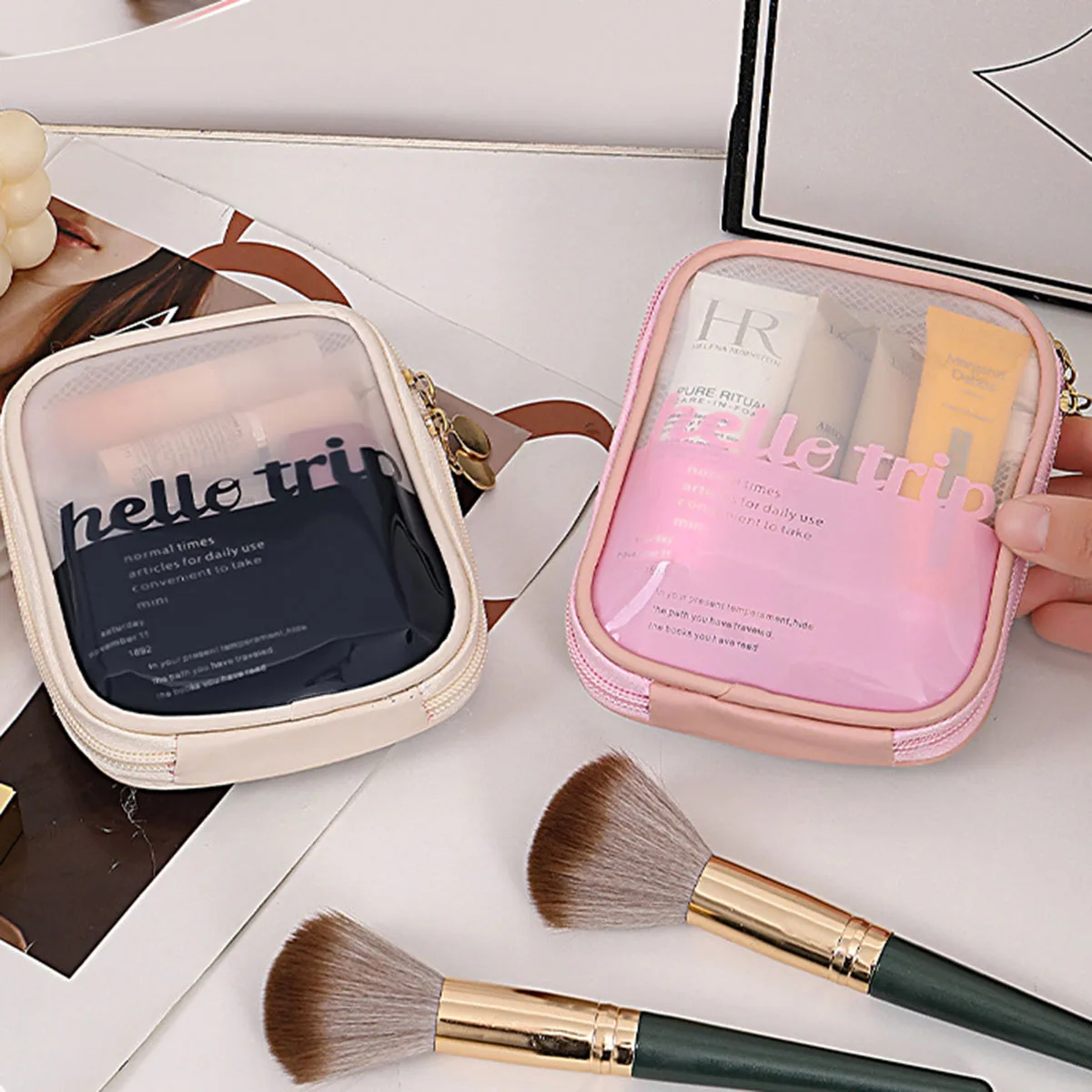 Şeffaf Taşınabilir Kozmetik Ça - Beauty Kiss Makeup incelemesi ve fiyatı