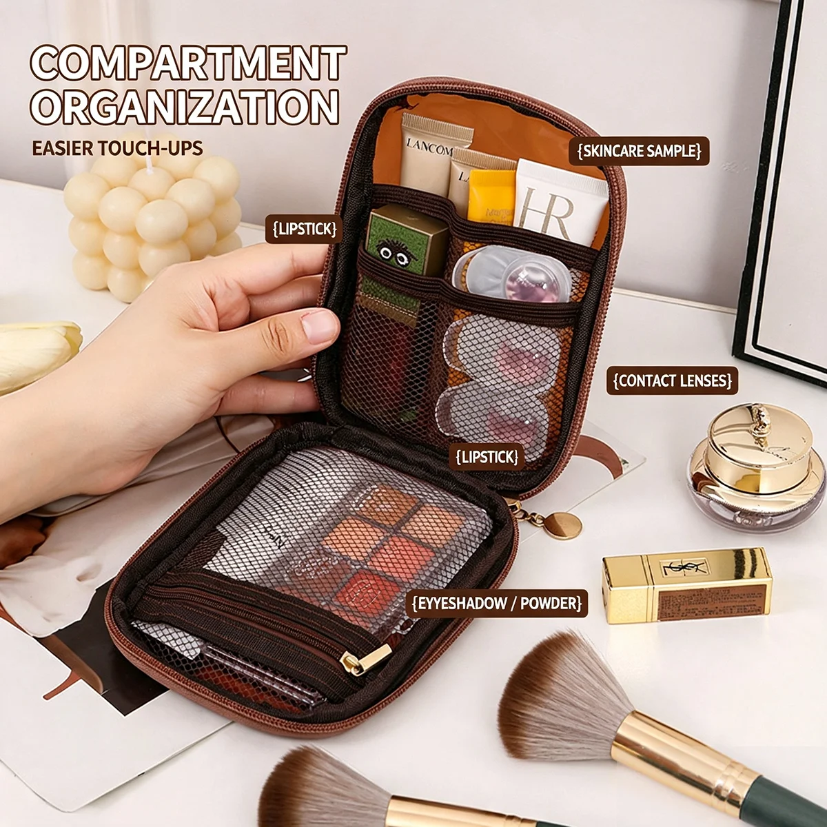 Şeffaf Taşınabilir Kozmetik Ça - Beauty Kiss Makeup incelemesi ve fiyatı