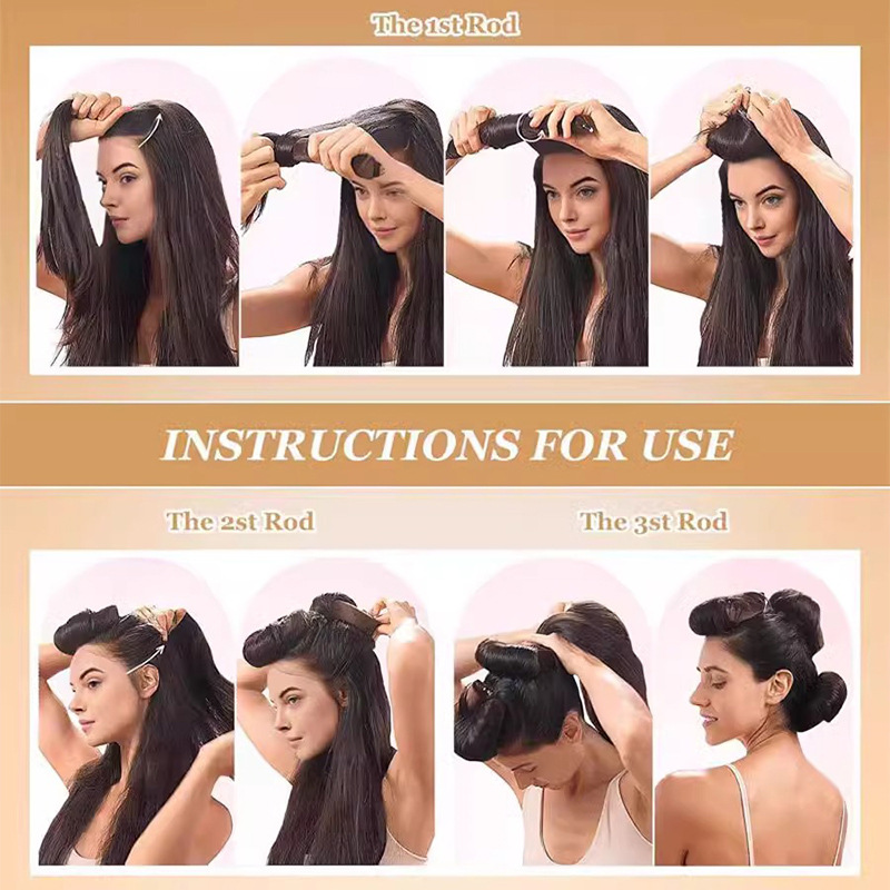 3/4 adet Isı Yok Saç Bigudisi  - Hair Curling Wand incelemesi ve fiyatı