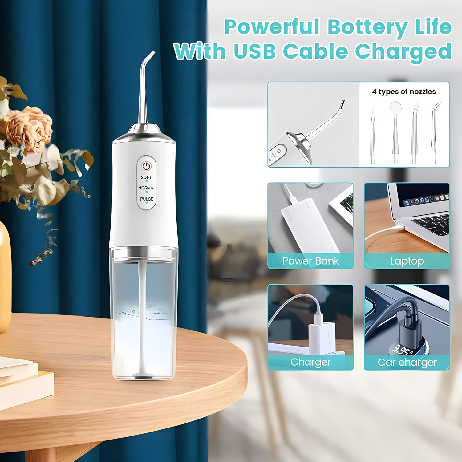 Taşınabilir Oral Irrigator USB - Micellar Water Cleanser incelemesi ve fiyatı