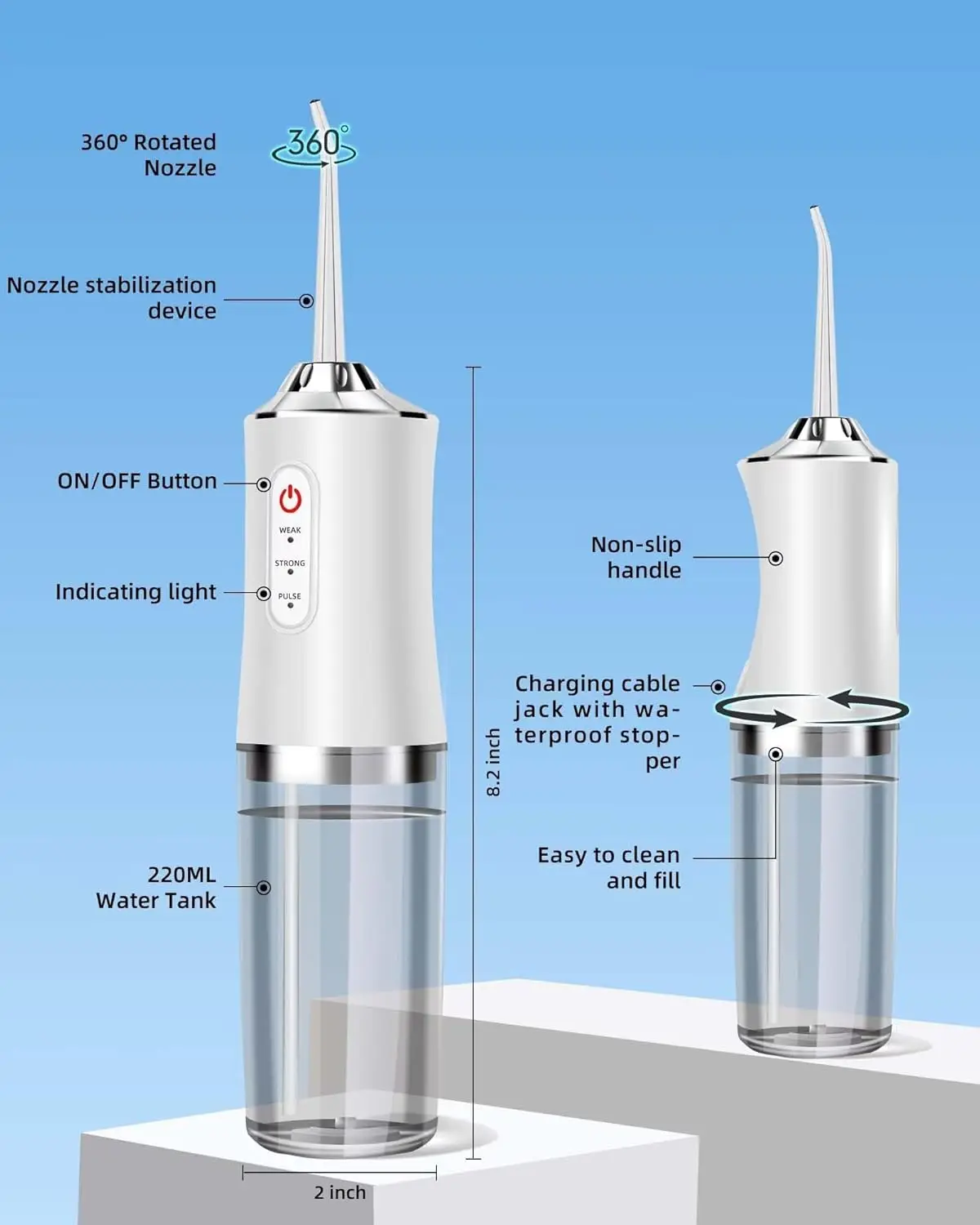 Oral Irrigator Taşınabilir Su  - Micellar Water Cleanser incelemesi ve fiyatı